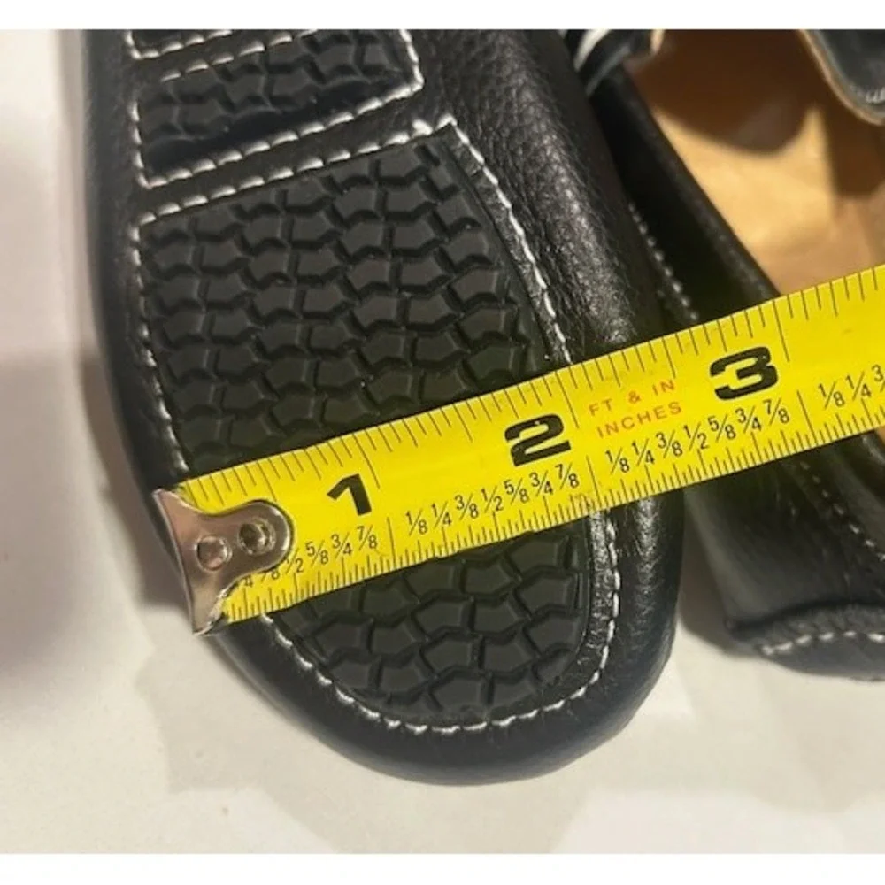 Skoex Boys Slip-On Loafers Black‎ Leather Horse Bit Buckle NEW - US 11.5 (EU 29)